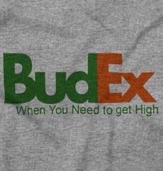 Funny Marijuana BudEx When You Need Pot Joke Womens or Mens Crewneck T Shirt Tee