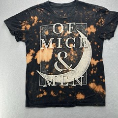 Of Mice And Men Black Graphic Short Sleeve T-shirt Men Medium Distressed READ