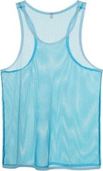Zonbailon Mens Tank Sexy Mesh Vest Breathable See Through Sleeveless Sleepwear