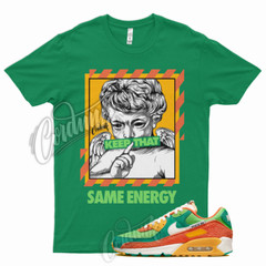 ENERGY T Shirt for Air Max 90 Running Club Roma Mean Green Orange Pollen 1