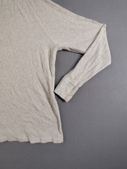 Faherty Men Shirt S Gray Long Sleeve Thermal Waffle Knit Crew Neck Henley Tee