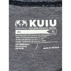 KUIU Base Layer Shirt Merino Blend 105 LS Crew-T Men’s XL Blue Heathered EUC