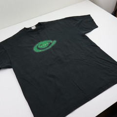 Vtg Curfew Band T Shirt Mens Large Black 90s Skate Surf Streetwear Smiley Tee
