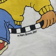 Vintage Arthur Read All About Me T-Shirt Size XL Marc Brown 1997 90s