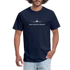 Easily Distracted By Airplanes Men’s T-Shirt