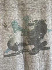 Vintage 90s Italian Kappa T Shirt Kiss Grey XL