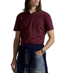Polo Ralph Lauren Mens V-Neck Short Sleeve T-Shirt Burgundy / Wine S , M NWT