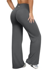 Yoga Pants Women High Waist Stretch Casual Soft Straight Leg Bottoms Darkgrey…