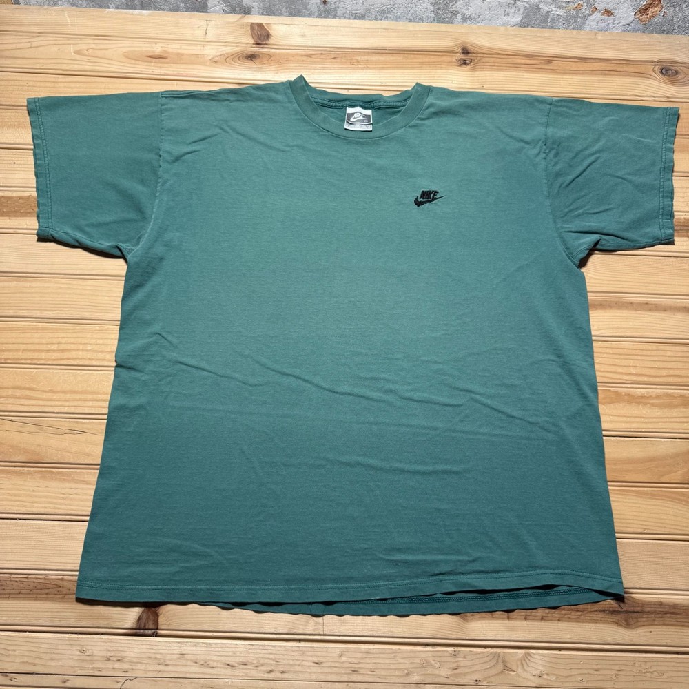 Vintage 1994 Nike Mini Swoosh Embroidered Blank Short Sleeve Crewneck Shirt – XL
