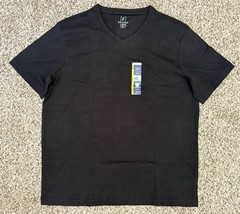 New George 3-PACK Men’s V-Neck T-shirt Tee Moisture Wicking Sz 42-44 LARGE (G1)