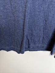 Faherty Henley Mens Shirt Size Medium Navy Blue Long Sleeve Cloud Cotton EUC