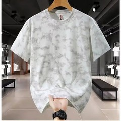Men’s Loose Fit Short Sleeve T-Shirt Breathable Ice Silk Summer Casual Tee