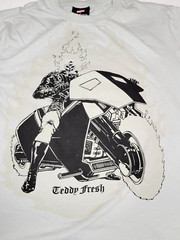 Ghost Rider Teddy Fresh T-Shirt Men’s Small Gray Graphic UV Marvel Comic Tee