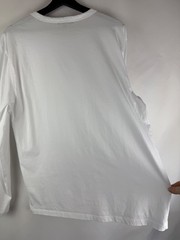 Quince Men’s White Long Sleeve 100% Pima Cotton Luxe Touch Tee Shirt Large L