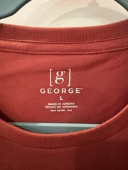 NWT Men’s Size L Crew Tee Rusty Nail Color Brand George Pack Of 3 SKU TR131