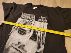 Vintage Nirvana Kurt Cobain T Shirt Single Stitch 1995 Double Sided AOP