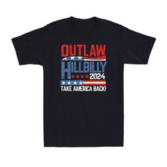 Elections Outlaw Hillbilly 2024 Take America Back US Flag Vintage Men’s T-Shirt