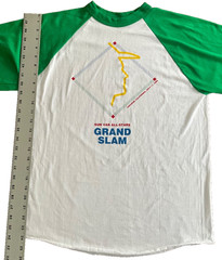 Vtg 1989 MLB All Star Game Anaheim CA Sun Var Grand Slam T-Shirt Raglan USA L
