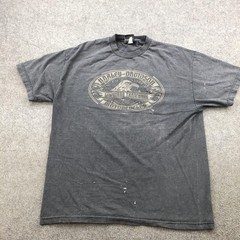 Harley-Davidson Shirt Mens XL Gray Cajun H-D Lafayette Louisiana Dealer Graphic