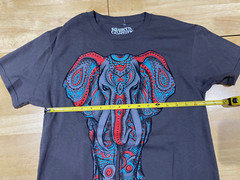 Shirts Happen Elephant Graphics Gray Tshirt – Men’s Sz S