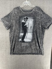 Micheal Jackson T Shirt Acid Wash Graphic Print Size 2X, Issues
