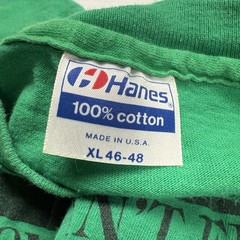 Vtg 90s Hanes Cycling Vermont Aint Flat Biking Joke Mens T-Shirt XL Green USA