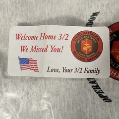US MARINE CORPS USMC 3rd BATTALION 2d MARINES T-Shirt OIF Welcome Home 2006-07