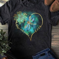 Whisper words of wisdom let peace signal let it be T Shirt Hippie Shirt Hippie S