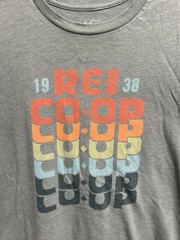 REI Co-Op 1938 Rainbow Graphic Tee Sage Green Men’s Medium