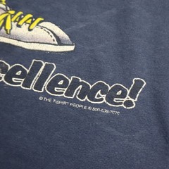 Walmart Vintage 90s Striving For Excellence Smiley T Shirt Mens 2XL Employee Tee