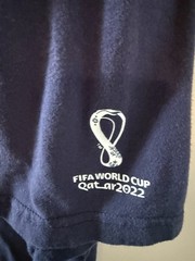 FIFA World Cup Qatar 2022 USA Flag Graphic Logo Blue Men’s Crew Neck T-Shirt XL