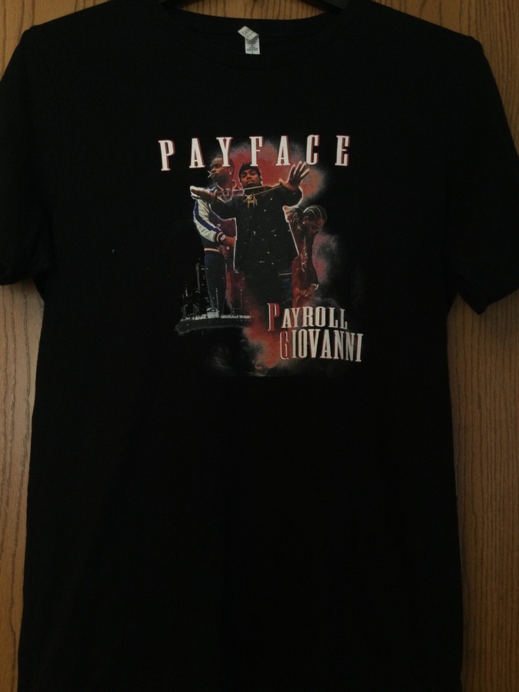 Payroll Giovanni – “Payface” (Song By Payroll Giavani) – Black Shirt – Canvas -L