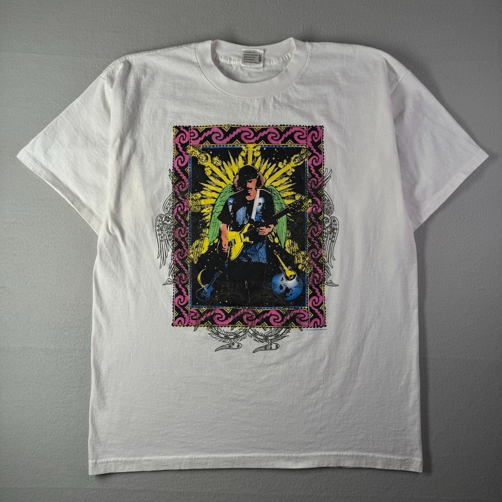 Vintage 1994 Santana World Tour T Shirt Mens XL Heaven Smiles USA