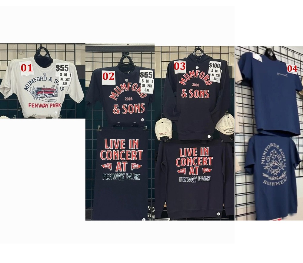 Mumford And Sons Fenway Park 2026 Merch reprint T-Shirt or Hoodie