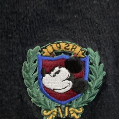 Mickey & Co. Mens Henley T Shirt Black Embroidered XL Cotton Short Sleeve VTG