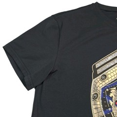 Heads Or Tails T-Shirt Size M Black Rhinestone Studded Watch Goth Grunge Bling