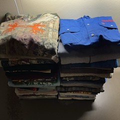 Vintage Nature Shirt Lot 56 Mens Animal Harley Camo Beer Wholesale Racing Bundle