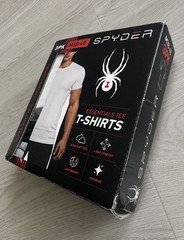 Spyder Men’s Essentials Crew Neck T-Shirts 3 Pack Ultra Soft Stretch M 38-40