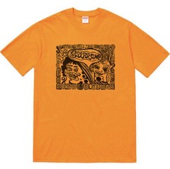 SUPREME New York Faces Tee BRIGHT ORANGE Men’s Large NEW! F/W 2018
