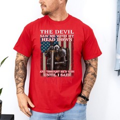 Devil Saw Me with My Head Thought He’d Won Until I Said Amen T-Shirt