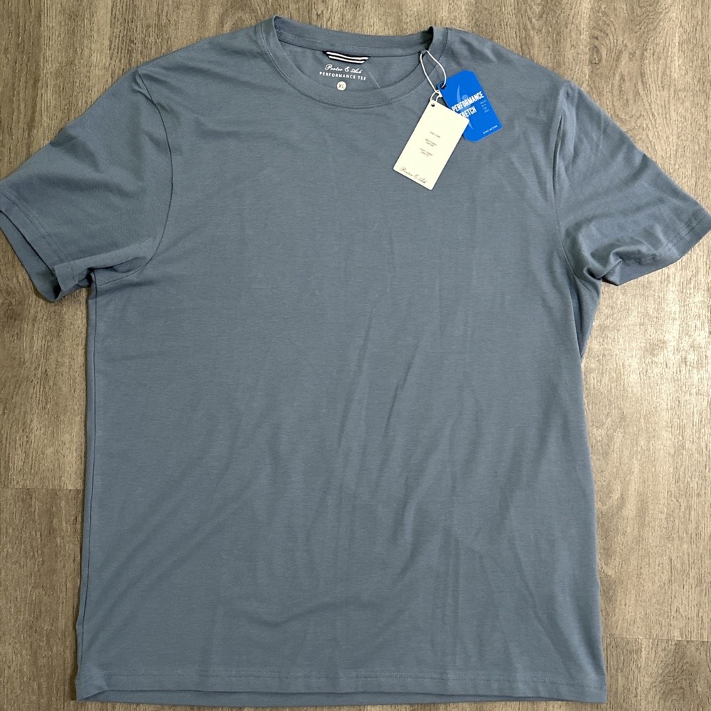 NEW Porter & Ash Men’s XL Slate Blue Crew Neck T-Shirt Comfort Fit NWT