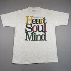 All Sport T-Shirt Men’s XL Gray Jesus Religion Heart Soul Mine Vintage 1995