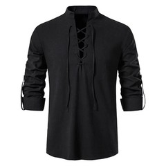 King Billion Men’s Shirts Casual Men Cotton Linen Long Sleeve T-shirt Spring Aut