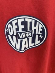 Vans Men’s Off The Wall Logo T-Shirt Red Size XLarge