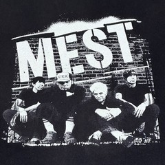 Vintage Y2K Mest Pop Punk Rock Band Graphic T-Shirt Size Small Grunge Rocker