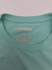 Express T-Shirt Men M Green Stretch Solid.#44699
