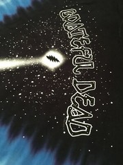 Grateful Dead Spotlight Star Shine Skull T-Shirt M-2XL Tie Dye Night Sky 2 Sided