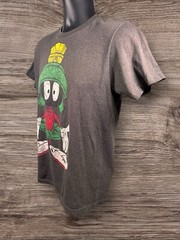 Vintage Marvin The Martian 90’s Looney Tunes Cartoon TV Gray T-Shirt Size Medium