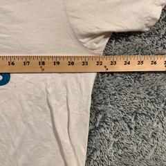 Adidas Go To Tee Graphic Off White Short Sleeve T Shirt Mens Large