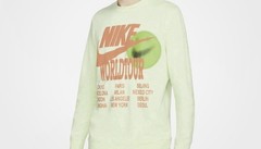 Nike Sportswear LS Shirt World Tour Glow In The Dark Lime DA0629-383 Men’s LARGE